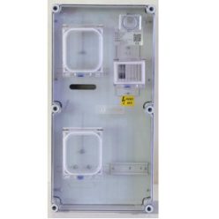   Csatári Plast 1F mérőszekrény társasházi M63A V32A 1-szintes 1-mérőhely 2 2M PVT 3060 Á-VÁ Fm-CS