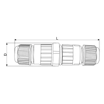 Tömítőszelencés kábeltoldó 0.5-1.5 mm2, IP68