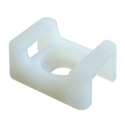   Csavarozható, 2oldalt fűzhető kábelkötegelő talp2, 23x16 natúr