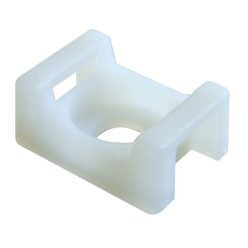   Csavarozható, 2oldalt fűzhető kábelkötegelő talp3, 12,8x7 natúr