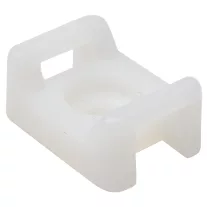   Csavarozható, 2oldalt fűzhetőkábelkötegelő talp 16×11mm, natúr