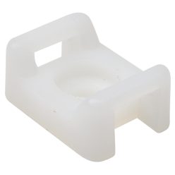   Csavarozható, 2oldalt fűzhetőkábelkötegelő talp 16×11mm, natúr