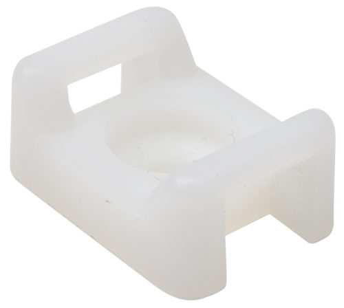 Csavarozható, 2oldalt fűzhetőkábelkötegelő talp 16×11mm, natúr