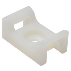   Csavarozható, 2oldalt fűzhetőkábelkötegelő talp 22×15mm, natúr