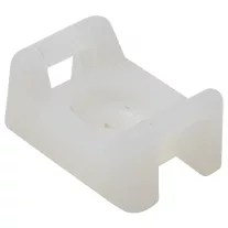   Csavarozható, 2oldalt fűzhetőkábelkötegelő talp 26×16mm, natúr