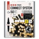 Profi LED sorolható füzér, villogó – jégcsapok, 3 m, kültéri, meleg fehér