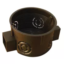   Perforált szerelvénydoboz süllyesztett, sorolható, fekete 64×15×40mm