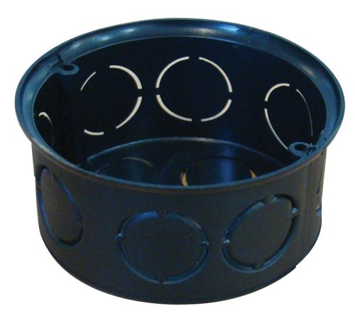 Perforált szerelvénydoboz süllyesztett, sima, fekete 72×36mm