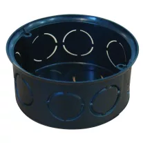   Perforált szerelvénydoboz süllyesztett, tetővel, fekete 72×36mm