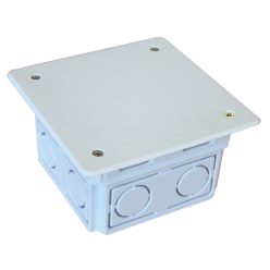   Perforált kötődoboz süllyesztett, négyzetes, fekete 76(97)×51.5mm