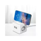 WinningStar - Kocka elosztó - 2-es + 3 x USB + beépített lámpa - 2 m