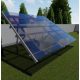 Földre telepíthető napelem-tartószerkezet  30°-os dőlésszög, 8 napelem, 1750mm, vízszintes szerelés