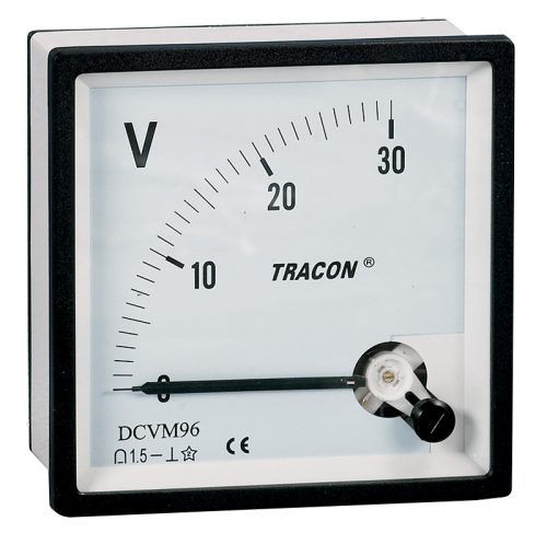 Analóg egyenáramú voltmérő 48×48mm, 30V DC