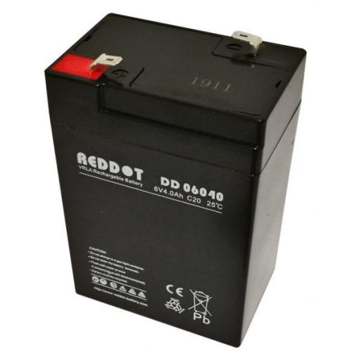 Reddot 6V 4Ah zárt gondozásmentes AGM akkumulátor