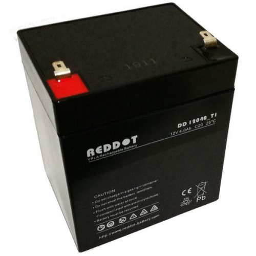 Reddot 12V 4Ah zárt gondozásmentes AGM akkumulátor Riasztóhoz