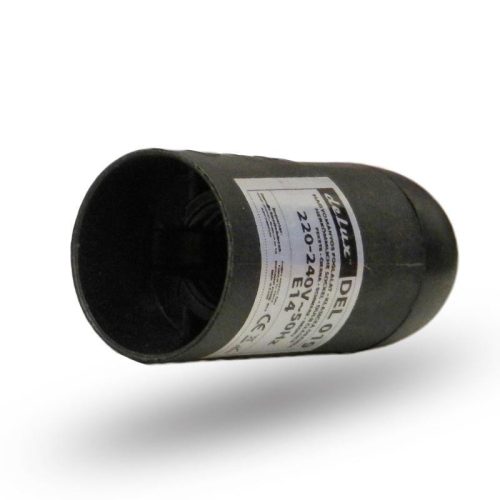 Műanyag foglalat E14 fekete