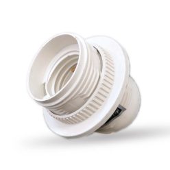 Műanyag csillár foglalat E27 fehér