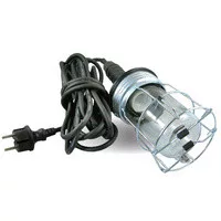 Kézilámpa 60W IP54, fekete, fém kosaras