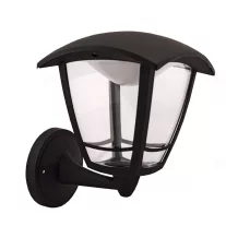   Roby LED kültéri lámpa oldalfalra, fekete, 8W, IP44, felfelé álló