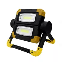   LED reflektor 20W 6500K hordozható 850lm, IP54, akkumulátoros, forgatható fej, USB-s töltés