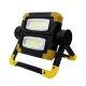 LED reflektor 20W 6500K hordozható 850lm, IP54, akkumulátoros, forgatható fej, USB-s töltés