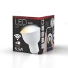 LED GU10 5,5W (400lm-120fok) CCT, Smart Wi-fi, szabályozható fényerő