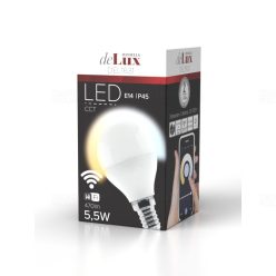   LED gömb E14 5,5W (470lm-270fok) CCT, Smart Wi-fi szabályozható fényerő