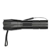   LED elemlámpa, akkumulátoros (1200mAh), fókuszálható, alumínium, 260lm, fekete