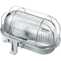 Hajólámpa ovális fém ráccsal max.60W