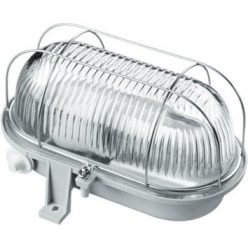 Hajólámpa ovális fém ráccsal max.60W