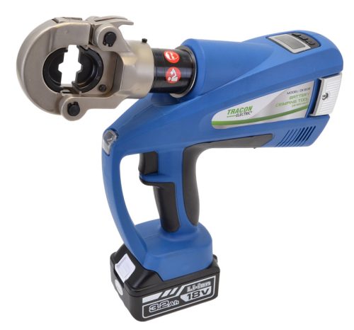 Elektro-hidraulikus présszerszám 11 bélyeggel, hordtáskában 16-300mm2, 4900g, 60kN, 350°, 2× Li-ion, 18V, 3200mAh