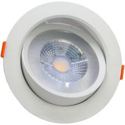   Beépíthető álmennyezeti LED lámpatest, forgatható 200-240 V, 50Hz, 7W, 4000K, 450lm, 38°, IP20, EEI=G