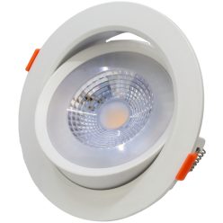   Beépíthető álmennyezeti LED lámpatest, forgatható 200-240 V, 50Hz, 9W, 4000K, 630lm, 38°, IP20, EEI=G
