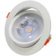 Beépíthető álmennyezeti LED lámpatest, forgatható 200-240 V, 50Hz, 9W, 4000K, 630lm, 38°, IP20, EEI=G