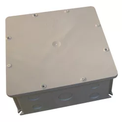   Szerelődoboz műanyag, falon kívüli, szürke 250×250mm, IP44