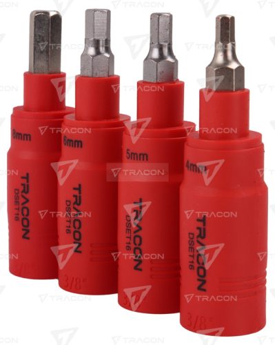 1000V-ra szigetelt racsnis imbusz és dugókulcs készlet 16 db-os