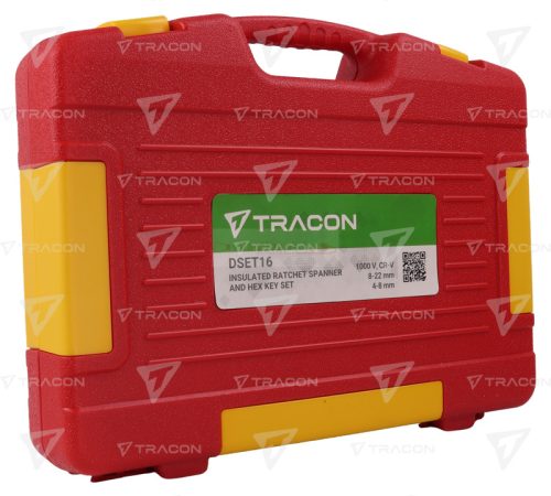 1000V-ra szigetelt racsnis imbusz és dugókulcs készlet 16 db-os