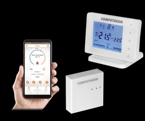 Computherm E400RF Wi-Fi termosztát érintőgombos vezérlővel