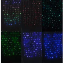   Entac Karácsonyi Függöny IP44 RGB 8x8 Funkció 1x1.5m IR távirányítóval