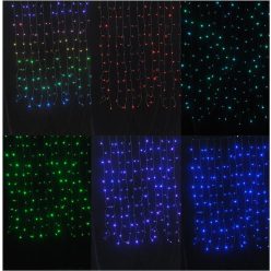   Entac Karácsonyi Függöny IP44 RGB 8x8 Funkció 1x1.5m IR távirányítóval