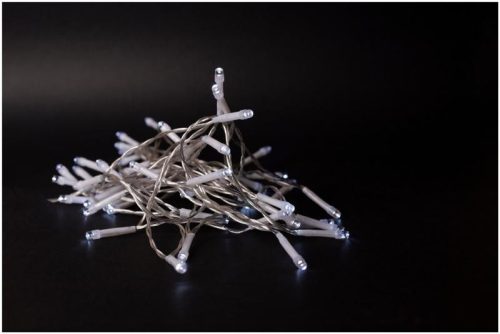 Entac karácsonyi füzér 1m beltéri 10LED hideg fehér