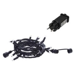   Entac karácsonyi 24m sorolható fényfüzér IP44 240LED hideg fehér adapterrel