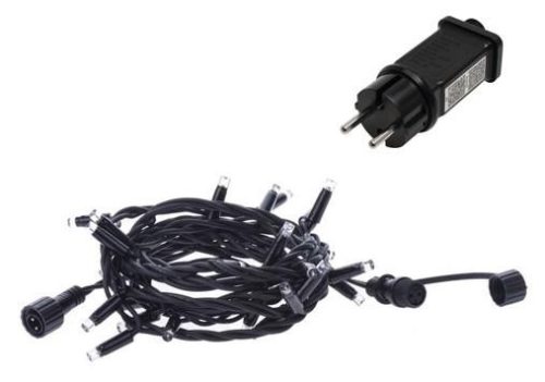 Entac karácsonyi 24m sorolható fényfüzér IP44 240LED hideg fehér adapterrel