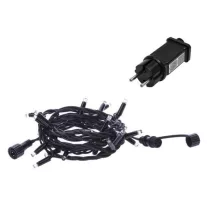   Entac karácsonyi 24m sorolható fényfüzér IP44 240LED meleg fehér adapterrel