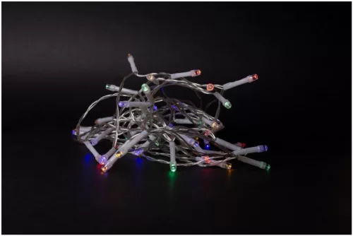 Entac Karácsonyi IP44 Füzér 96 LED Időzítővel Színes 7m (3AA)