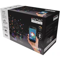   Entac karácsonyi fényfüzér 120LED IP44 9m színes aplikáció