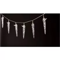 Entac karácsonyi füzér műanyag jégcsap 11cm 10LED