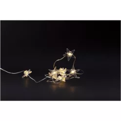   Entac karácsonyi műanyag füzér csillag beltéri 10LED meleg fehér