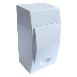 Falon kívüli elosztódoboz, fehér ajtóval, N/PE sínnel