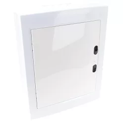   Falon kívüli elosztódoboz, fehér-sík ajtóval, NPE nélkül 24 Modul